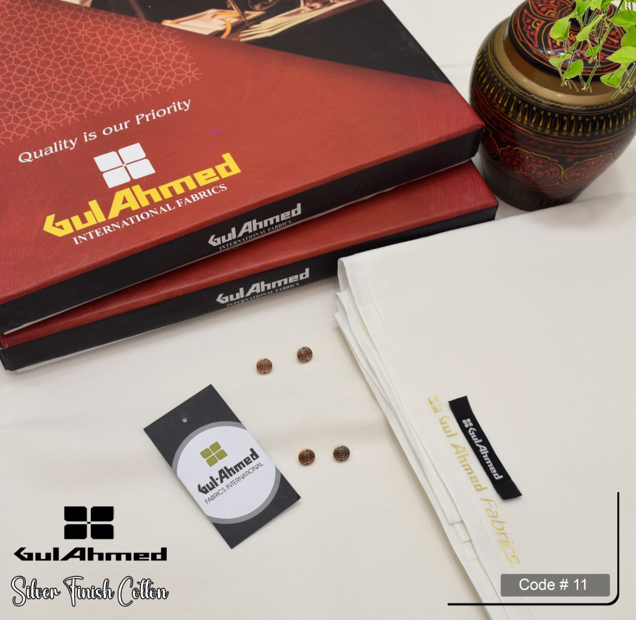 Gul Ahmed Vol 1(2025) (Silver Finished Paper Cotton)