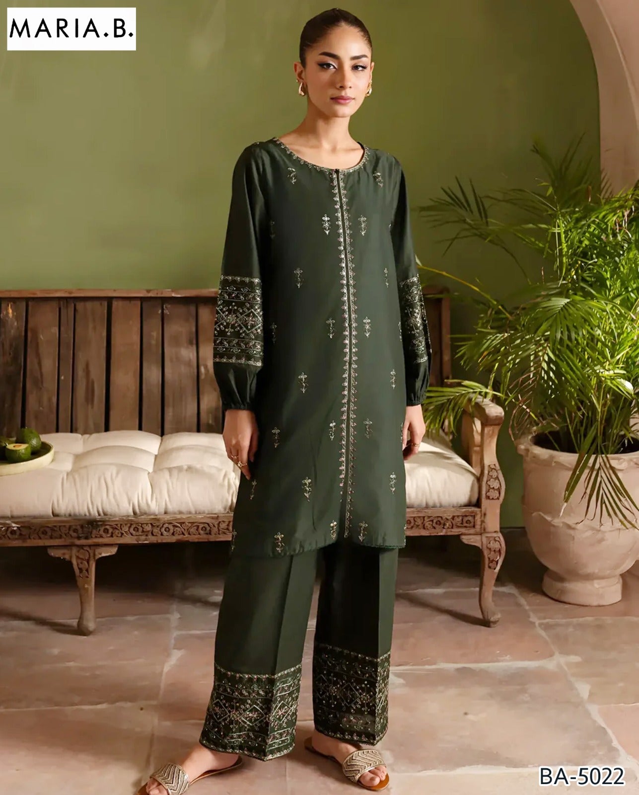 Branded Embroidered 3 piece collection